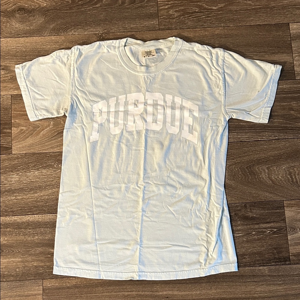 Purdue Light Blue Small Comfort Colors T-Shirt